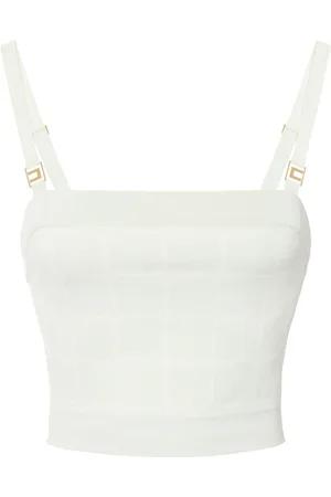 Elisabetta Franchi Logo jacquard top