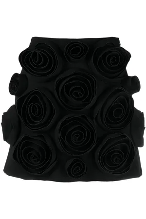 Viktor & Rolf Rose-appliqué miniskirt
