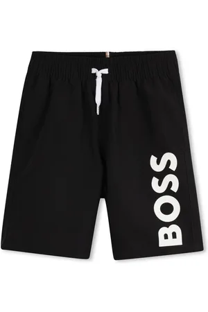 HUGO BOSS Logo-print swim shorts