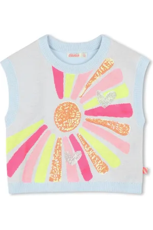 Billieblush Sequin-embellished knitted top