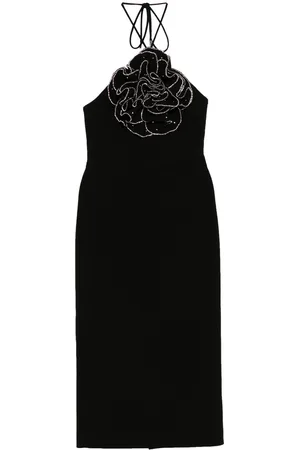 Rebecca Vallance Eliana Halter Midi dress