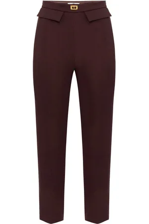 Elisabetta Franchi Slim-fit crepe trousers