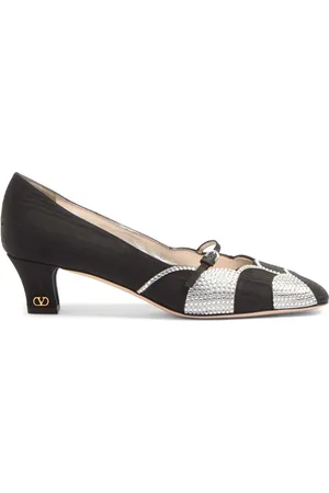 VALENTINO GARAVANI 45mm Bowow embellished pumps