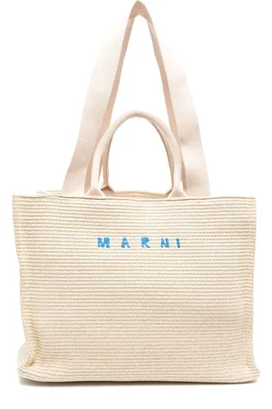 Marni Logo-embroidered tote bag