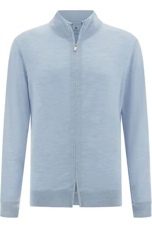 Boggi Milano Zip-up merino jumper