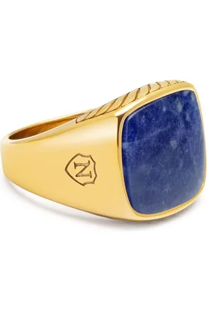 Nialaya Dumortierite signet ring