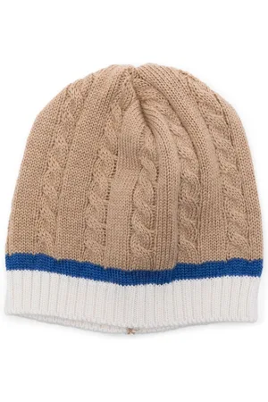 COLORICHIARI Cable-knit beanie hat