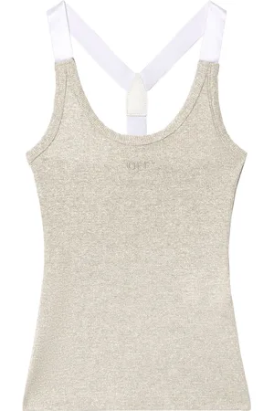 OFF-WHITE Ribbed tank top