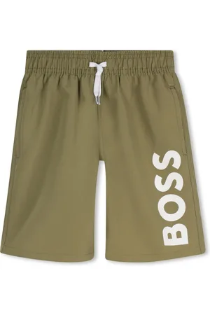HUGO BOSS Logo-print swim shorts