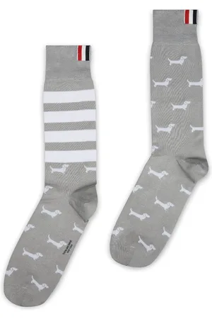 Thom Browne Printed-motif socks