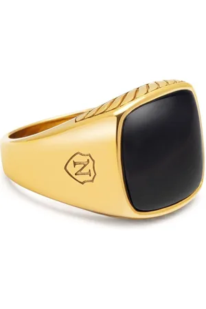 Nialaya Onyx signet ring