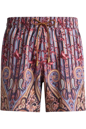 Etro Bird-print shorts