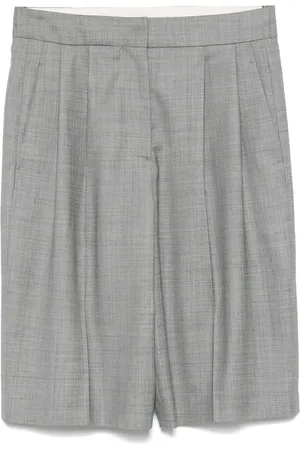 Loulou de Saison Check-pattern shorts