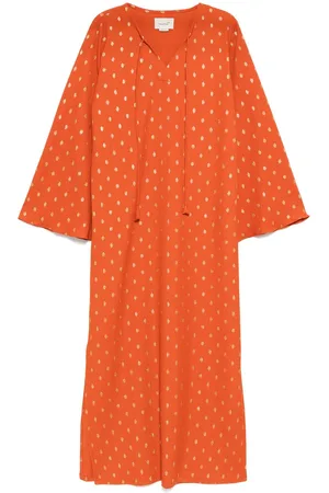 Bambah Polka lime kaftan