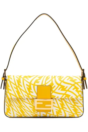 Fendi 2010-2024 Sarah Coleman Zucca Coated Canvas 1997 Vertigo Baguette shoulder bag