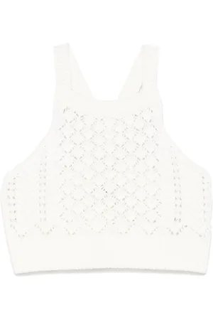 Il gufo Cotton crochet top