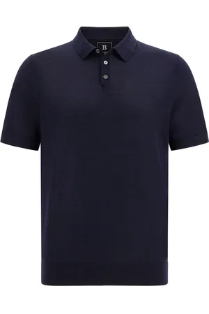 Boggi Milano Merino-wool polo shirt