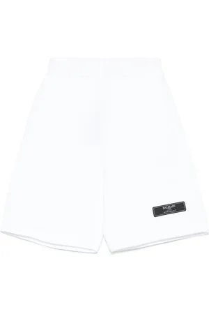 Balmain Logo-patch shorts