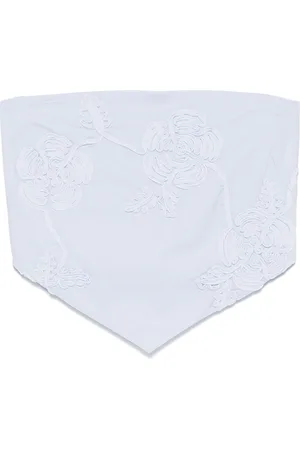 ROTATE Floral-appliqué scarf top