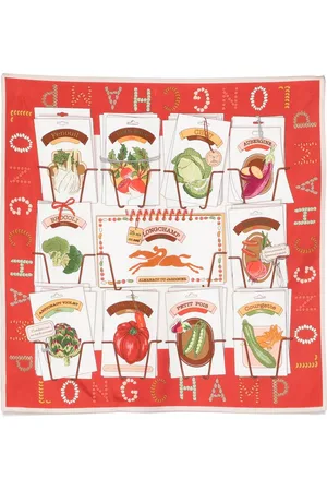 Longchamp In the Vegetable Garden scarf