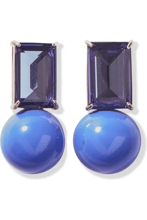 Carolina Herrera Crystal and ball drop earrings