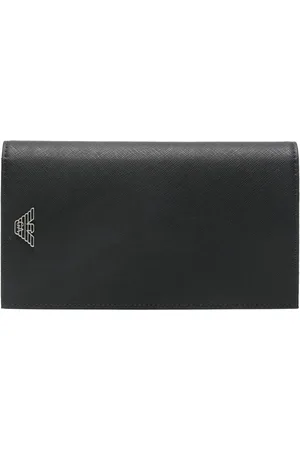 Emporio Armani Logo-plaque Saffiano wallet