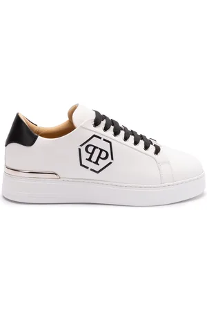 Philipp Plein Embossed leather trainers