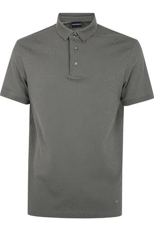 Emporio Armani Front button-fastening cotton polo shirt