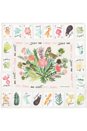 Longchamp Graphic-print scarf