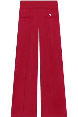 Courrèges Pressed crease track pants