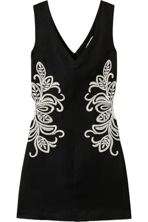 Twin-Set Embroidered mini dress
