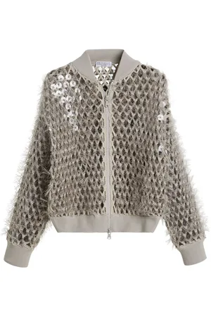 Brunello Cucinelli Dazzling embroidered bomber jacket