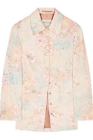 DRIES VAN NOTEN Floral-jacquard blazer