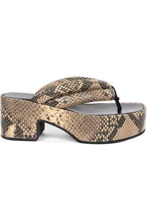 DRIES VAN NOTEN 50mm snakeskin-print sandals