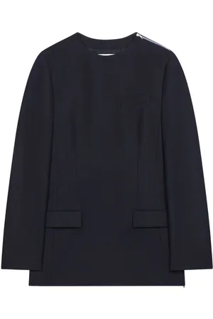 DRIES VAN NOTEN Collarless tunic blazer