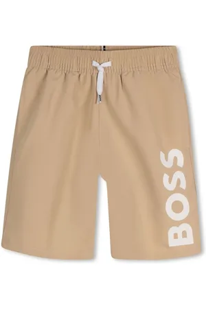 HUGO BOSS Logo-print swim shorts