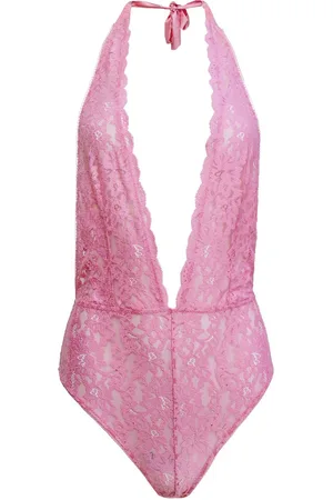 FLEUR DU MAL Charlotte halterneck bodysuit
