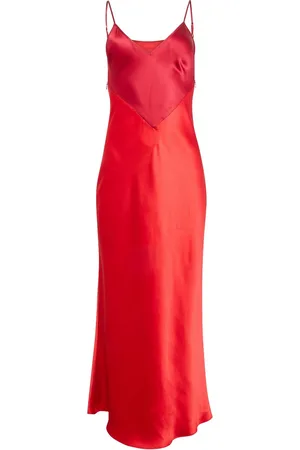 FLEUR DU MAL Silk slip dress