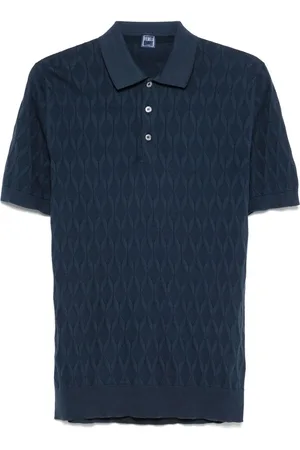 FEDELI Textured polo shirt