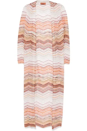 Missoni Chevron-woven lurex cardi-coat
