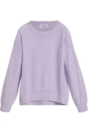Brunello Cucinelli Diamond-yarn sweater