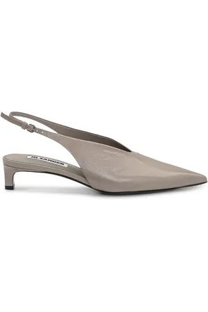 Jil Sander 45mm slingback leather pumps