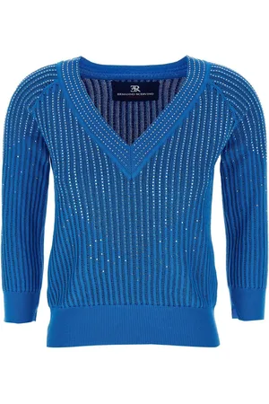 ERMANNO SCERVINO Rhinestone-embellished jumper