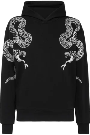 Philipp Plein Crystal-snake hoodie