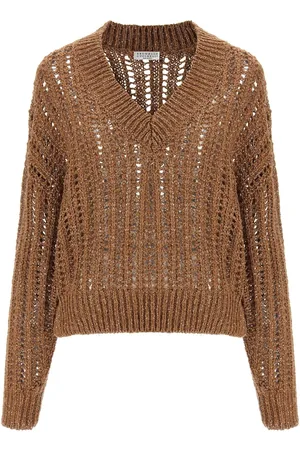 Brunello Cucinelli Rustic Dazzling Net jumper