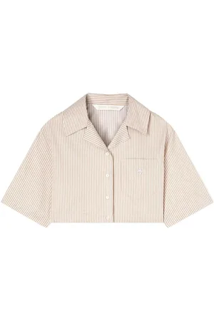 Palm Angels Logo cropped shirt