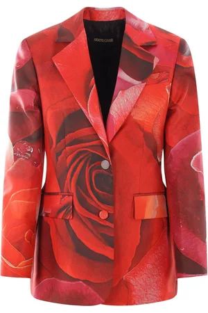 Roberto Cavalli Garden Rose-print blazer