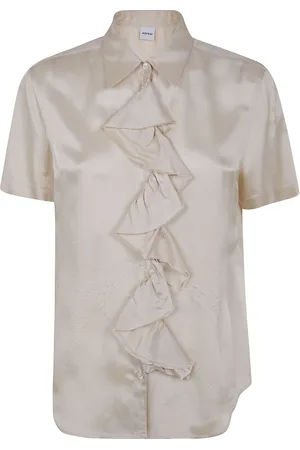 Aspesi Ruffle short-sleeve blouse
