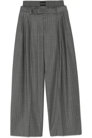 Alexander Wang Boxer-detail pleated trousers