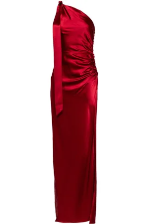 Michelle Mason Asymmetric silk maxi gown